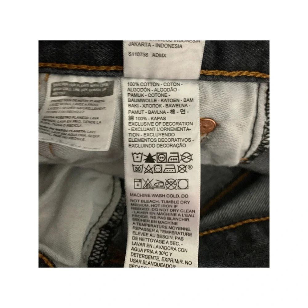 Levis 501 Jeans Mens 28x27 Black Button Fly Straight Fade Distressed (Tag 31x30)
